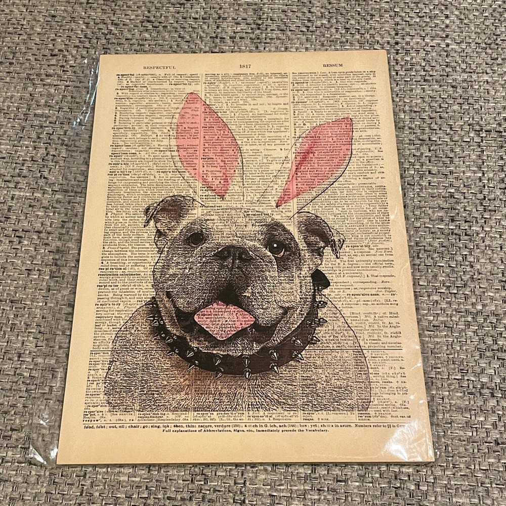 Bulldog Easter Picture